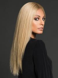 Long Blonde Straight Human Hair Wigs & Natural Look