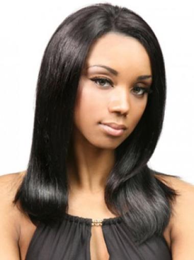 Black Wig Without Bangs Best Human Wig for Women