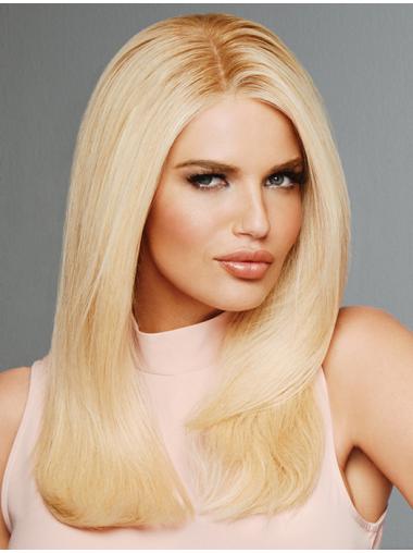 Blonde Long Real Hair Wigs 16” – Natural & Realistic