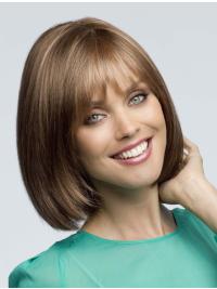 10" Brown Fashion Bob Capless Human Hair Wigs