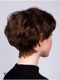 Women’s Short Boycut Wig Wavy Remy Human Hair