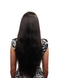 Cheap 26" Human Hair Wig Long Length, Hand Tied