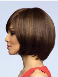 Incredible Brown Bob Human Hair Wig Fashion Short
