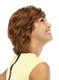 Wavy Auburn Human Hair Wig 11" Short Online Shop