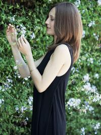 Brown Wavy Long Real Hair Wig Natural Look for Women