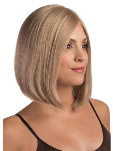 Chin Length Blonde Bob Lace Front Wig UK Straight