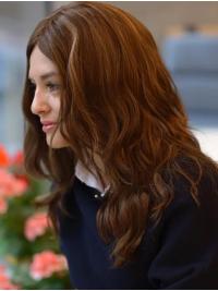 18 Inch Wavy Long Remy Human Hair Wig for Women