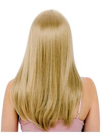 Long Blonde Human Hair Wigs Straight Layered Top Online
