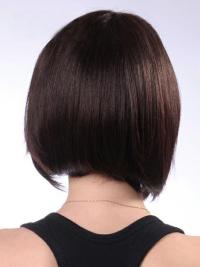Brown Human Hair Bob Wig Capless & Natural Look