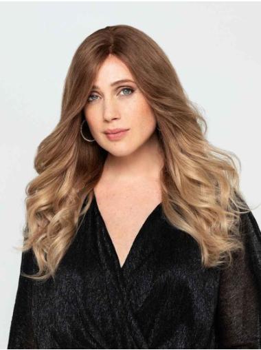 Natural Wavy Long Auburn Wig 100% Hand-Tied Remy Human Hair for a Luxurious Look