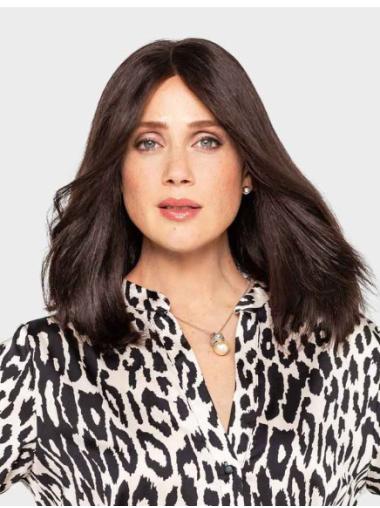 Long Straight Black Wig 100% Hand-Tied Remy Human Hair