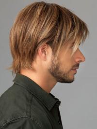 Short Human Wig for Young Men – 8" Straight Style