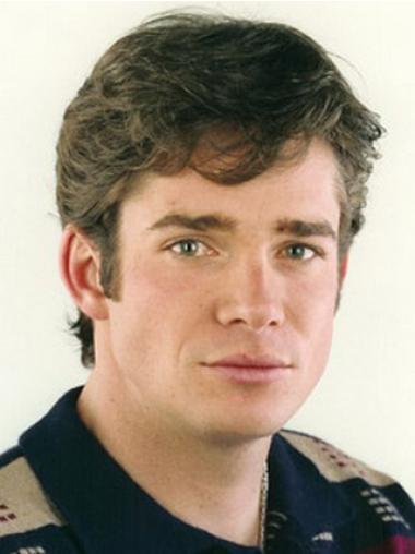 Men’s Brown Short Wave Wig Ideal for Natural Style