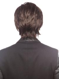 Realistic Men’s Wig Short Straight Style No Bangs