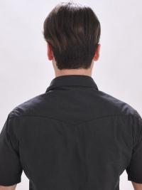 Real Hair Wig for Men 6" Straight Lace Front Remy Hair