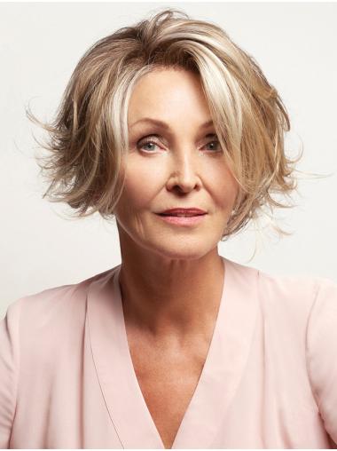 Chin-Length Mono Wig 10inch Synthetic Hair Comfort