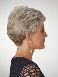 Women Straight Synthetic Cropped Wigs Lace Front