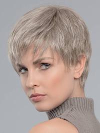 Short Boycut Synthetic Wig 6" Straight Grey Online