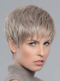 Short Boycut Synthetic Wig 6" Straight Grey Online