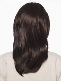 Layered Wavy Brown Wigs Long Synthetic Natural Look