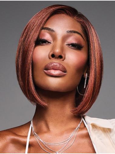 Natural 10" Synthetic Bob Wig Straight Style for a Chic Look