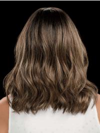 100% Hand-Tied Wigs – Long Wavy Brown Style