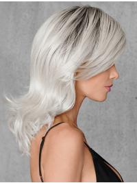 Wavy Grey Wig for Synthetic Hair Design Available