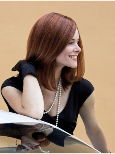 14" Auburn Bob Straight Human Hair Wig for Sale