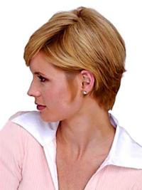 Premium Short Straight Blonde Hair Clip Wigs