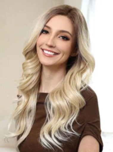 Long Wavy Capless Wig - Glueless Parting Realistic Hair