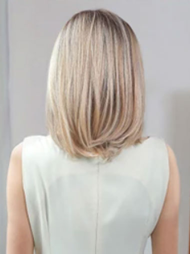 Short Wavy Bob Wig - 12 Inch Soft Synthetic Hair