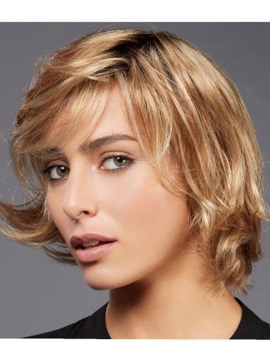 Lace Front Wavy Bob Wig - 10" Synthetic Hair Natural Look