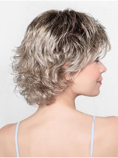 10" Blonde Wavy Bob Synthetic Wig - Short Style For Women
