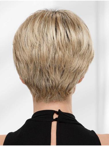 Fashionable Blonde Boycut Wig Lace Front, Short Synthetic Hair