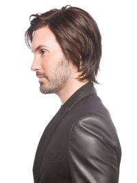 Wholesale Short Brown Wig for Men – Remy Human Hair Straight