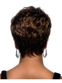 Short Brown Boycut Wig - Women Hair Wig for Everyday Wear