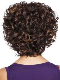 New Black Curly Chin-Length Wig Without Bangs, Perfect for Black Women