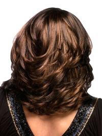Shoulder-Length Brown Curly Capless Wig for African American Women