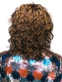 Auburn Capless Medium Length Curly Wig for Black Women