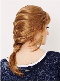 Blonde 14inch Real Hair Wig With Bangs, Stunning & Natural Look