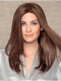 Long 18" Straight Wigs 100% Hand-Tied Remy Human Hair Wig