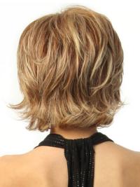 Chin Length Blonde Wigs Flexible Remy Human Hair for Women