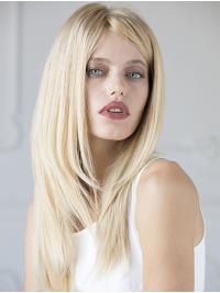 100% Hand-Tied Long Human Hair Wigs Straight Natural Look & Comfort