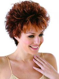 Short Curly Wigs 4" Boycut 100% Remy Human Hair