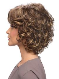10" Brown Wavy Wigs Chin-Length Best Human Hair Short