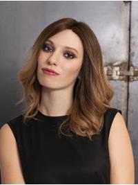 Long Wavy Blonde Wigs 14" Remy Human Hair Glamorous