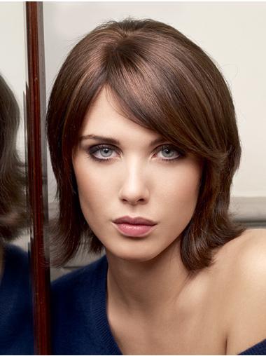 Auburn Straight Bob Wigs Human Hair Lace Front for Natural Look