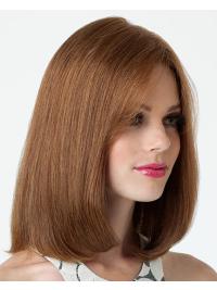Fashionable Lace Front Brown Wigs Real Human Hair Stylish Look