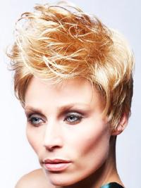 Short Blonde Cropped 4inch Human Hair Wig Boycut Style Friendly