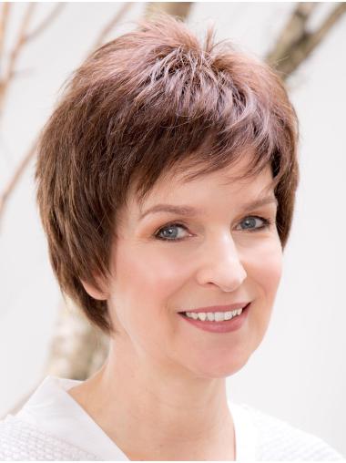 6" Cropped Straight Short Remy Human Hair Wigs
